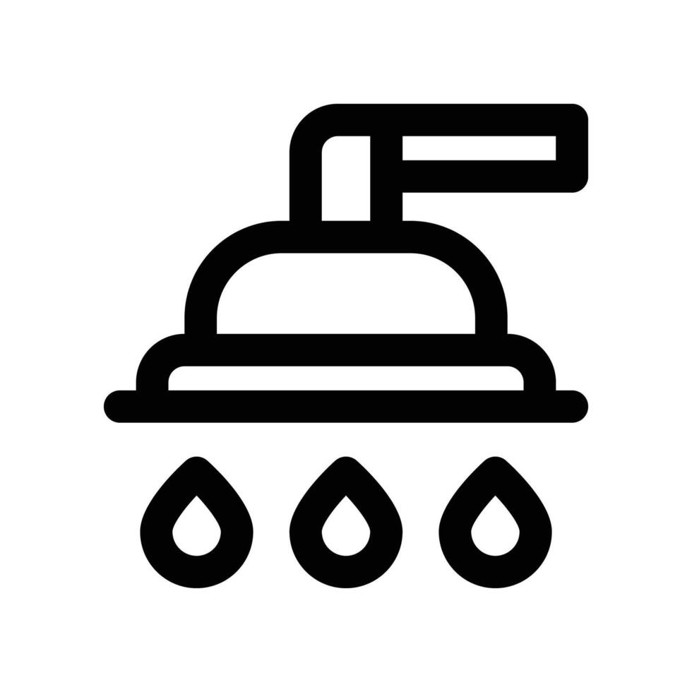 shower icon. line icon for your website, mobile, presentation, and logo design. vector