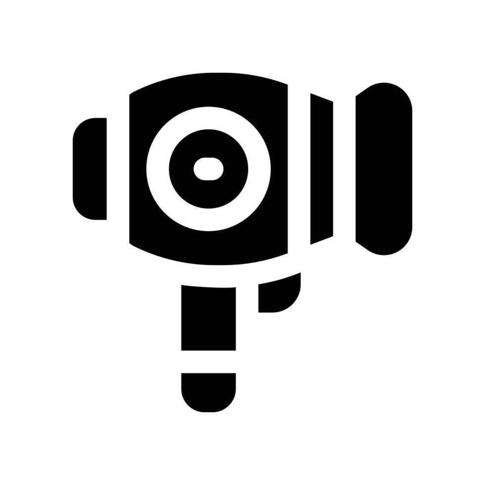 hair dryer icon. glyph icon for your website, mobile, presentation, and logo design. vector