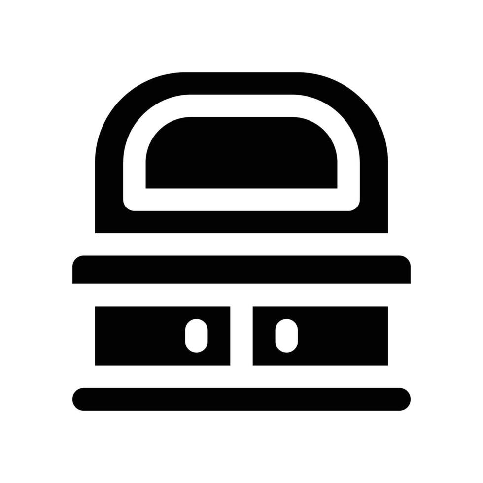 dressing table icon. glyph icon for your website, mobile, presentation, and logo design. vector