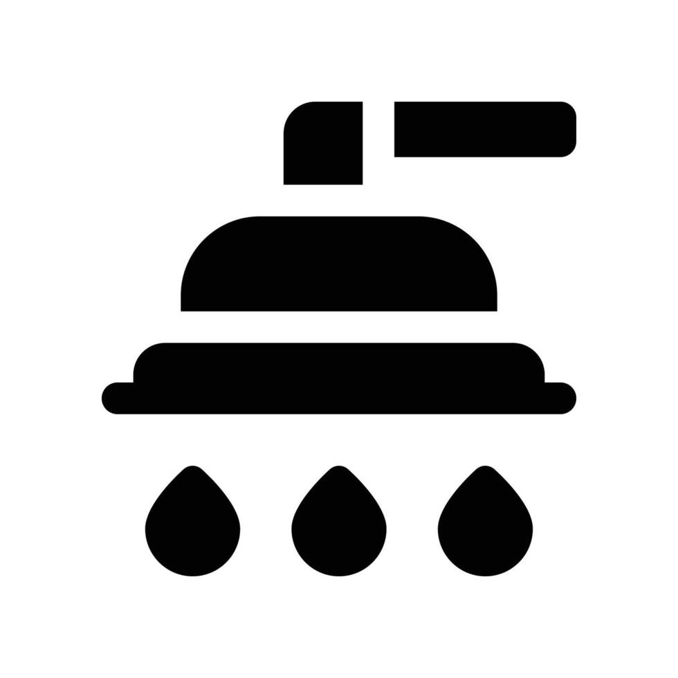 shower icon. glyph icon for your website, mobile, presentation, and logo design. vector