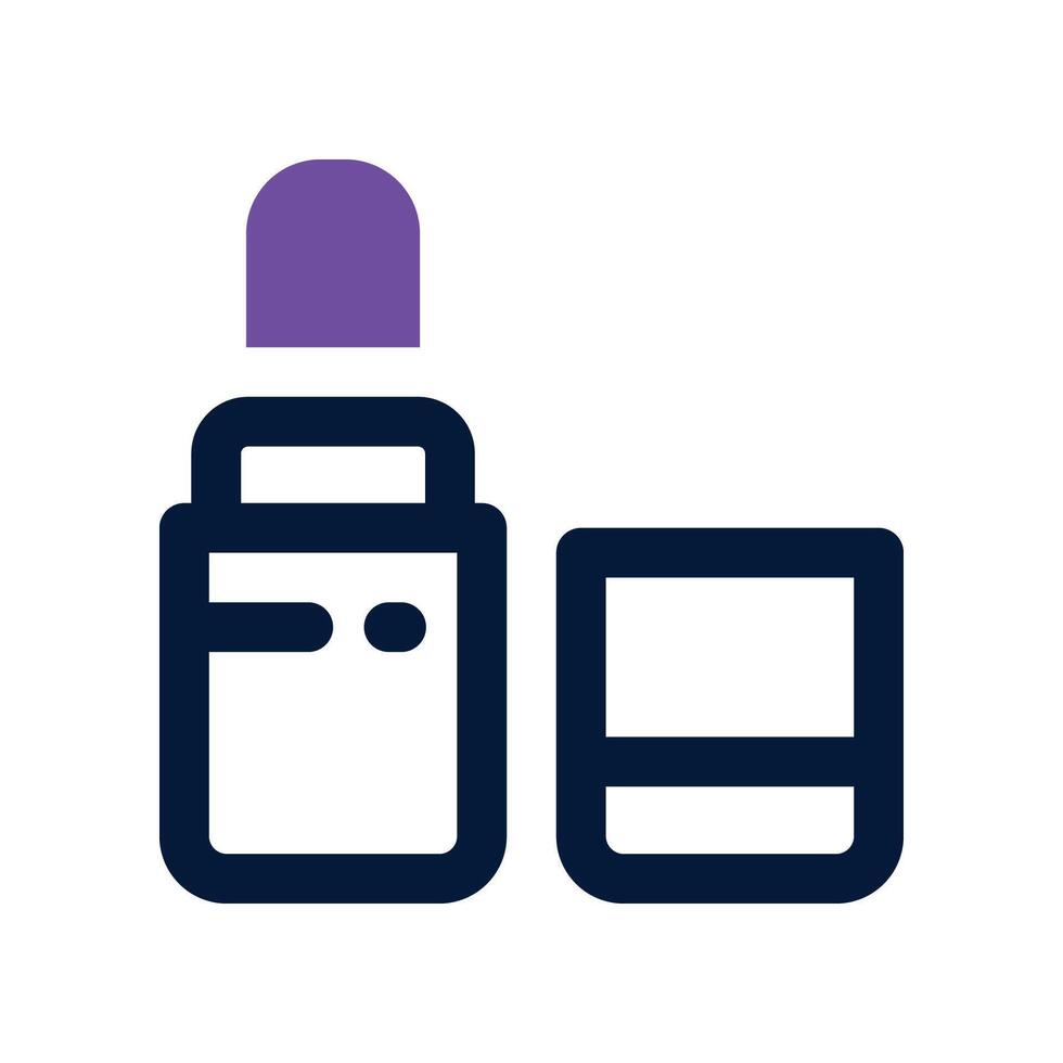 lipstick icon. dual tone icon for your website, mobile, presentation, and logo design. vector