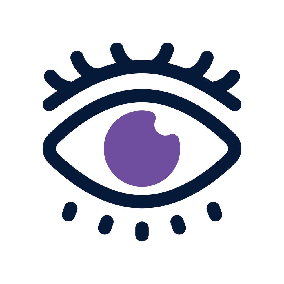 eye icon. dual tone icon for your website, mobile, presentation, and logo design. vector