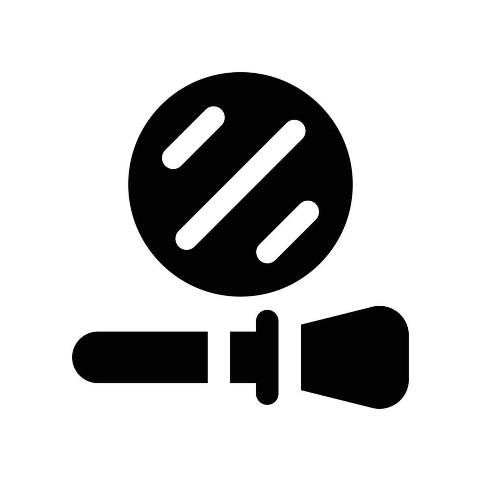 blush brush icon. glyph icon for your website, mobile, presentation, and logo design. vector