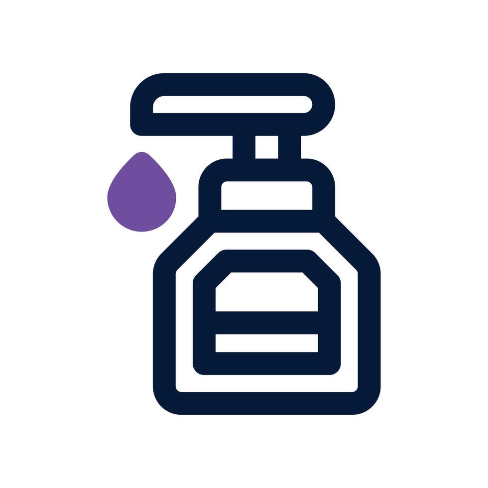 shampoo icon. dual tone icon for your website, mobile, presentation, and logo design. vector