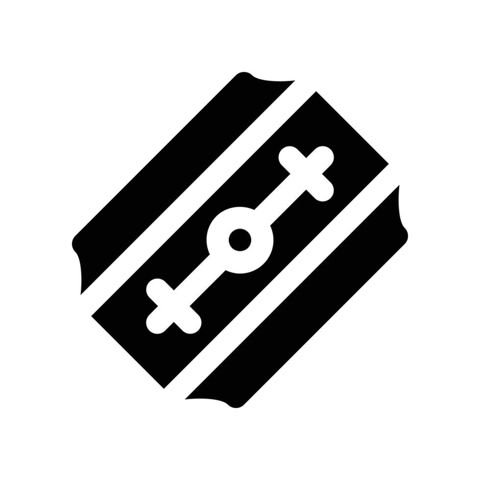 razor blade icon. glyph icon for your website, mobile, presentation, and logo design. vector