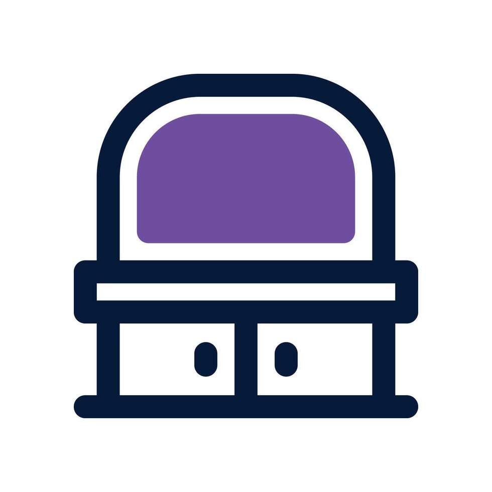 dressing table icon. dual tone icon for your website, mobile, presentation, and logo design. vector