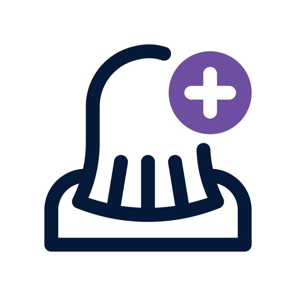hair treatment icon. dual tone icon for your website, mobile, presentation, and logo design. vector