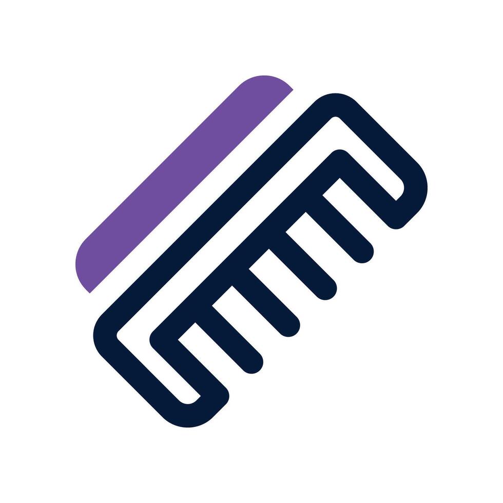 comb icon. dual tone icon for your website, mobile, presentation, and logo design. vector