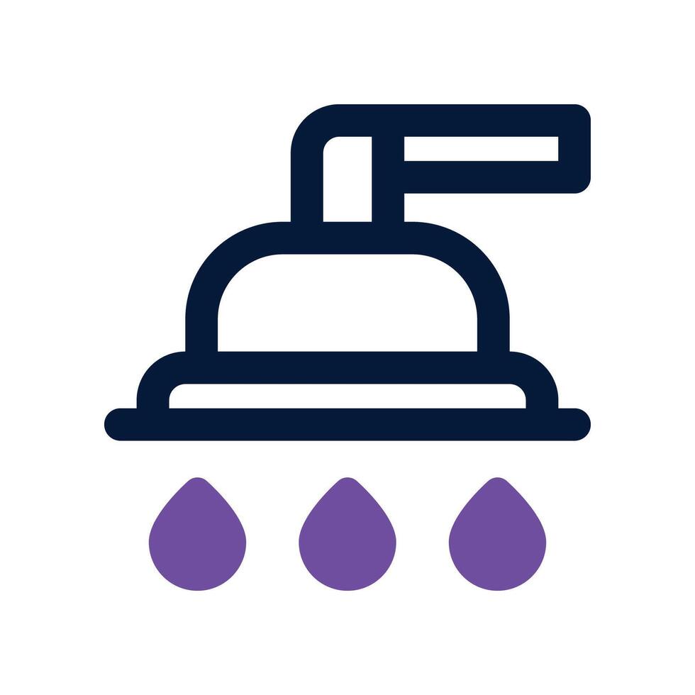 shower icon. dual tone icon for your website, mobile, presentation, and logo design. vector