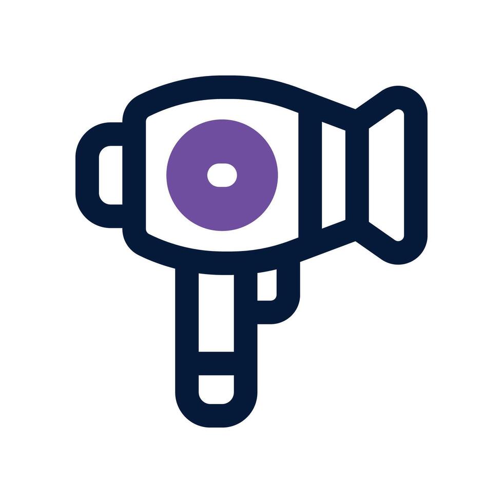 hair dryer icon. dual tone icon for your website, mobile, presentation, and logo design. vector