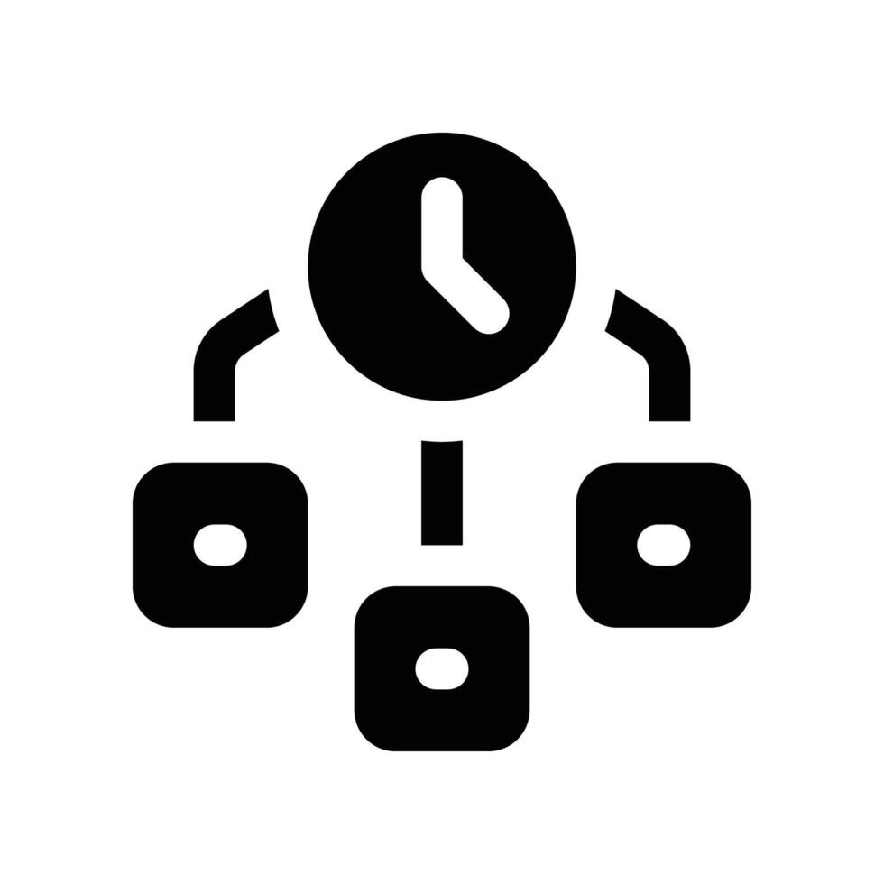 working time icon. glyph icon for your website, mobile, presentation, and logo design. vector