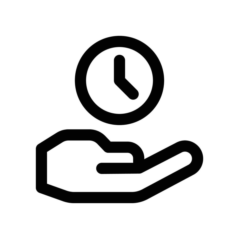 save time icon. line icon for your website, mobile, presentation, and logo design. vector