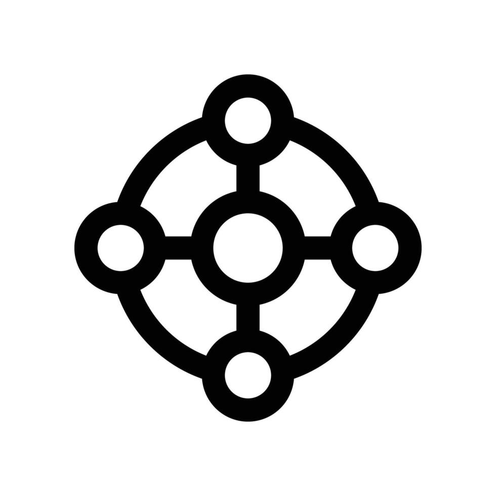 network icon. line icon for your website, mobile, presentation, and logo design. vector