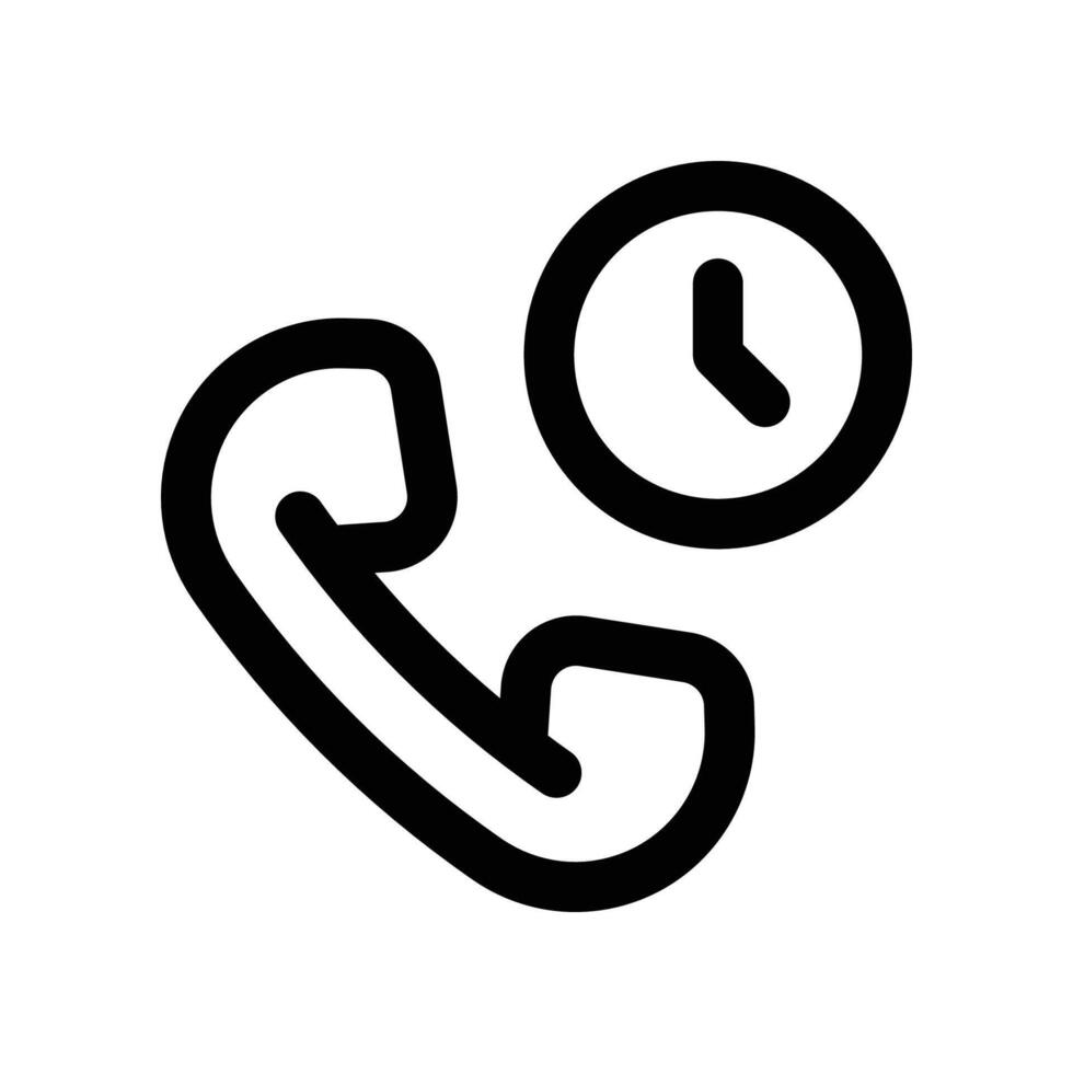 phone call icon. line icon for your website, mobile, presentation, and logo design. vector