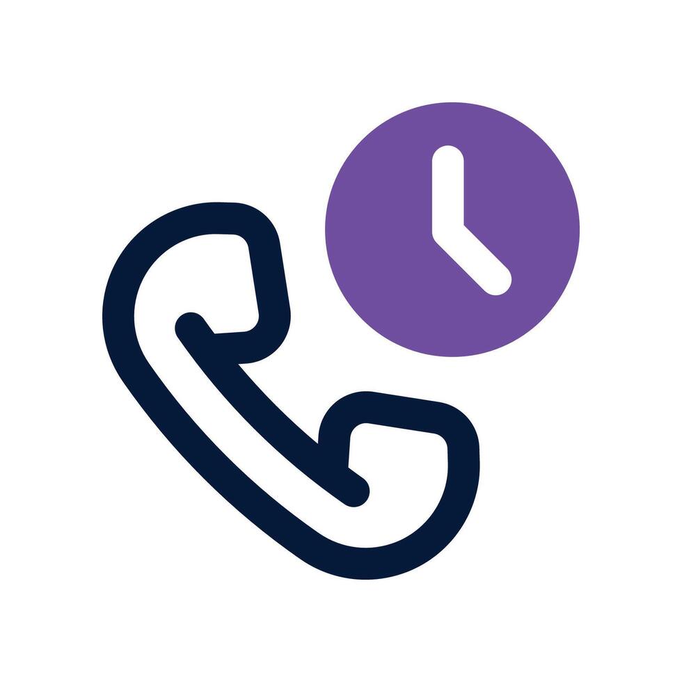 phone call icon. dual tone icon for your website, mobile, presentation, and logo design. vector