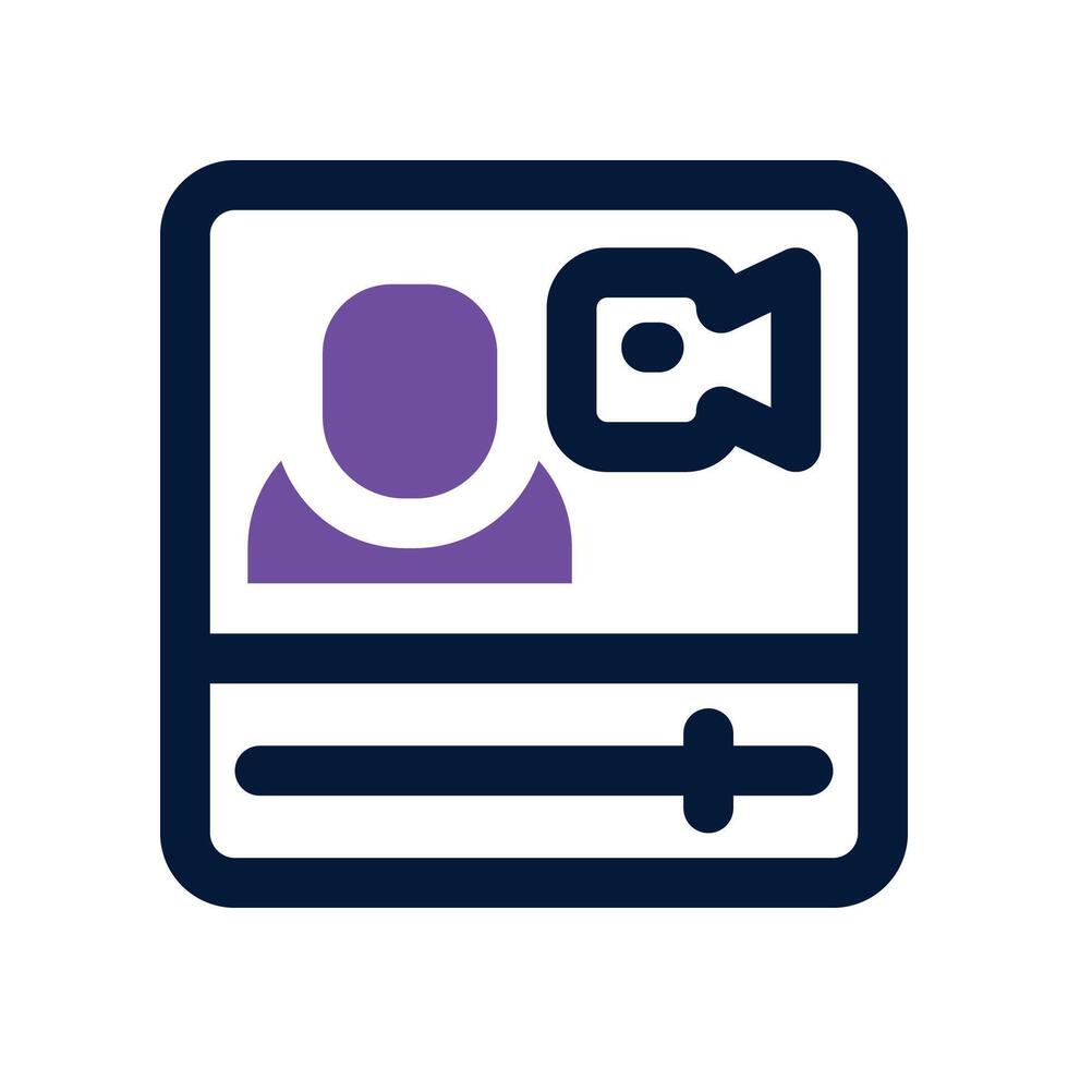 meeting online icon. dual tone icon for your website, mobile, presentation, and logo design. vector