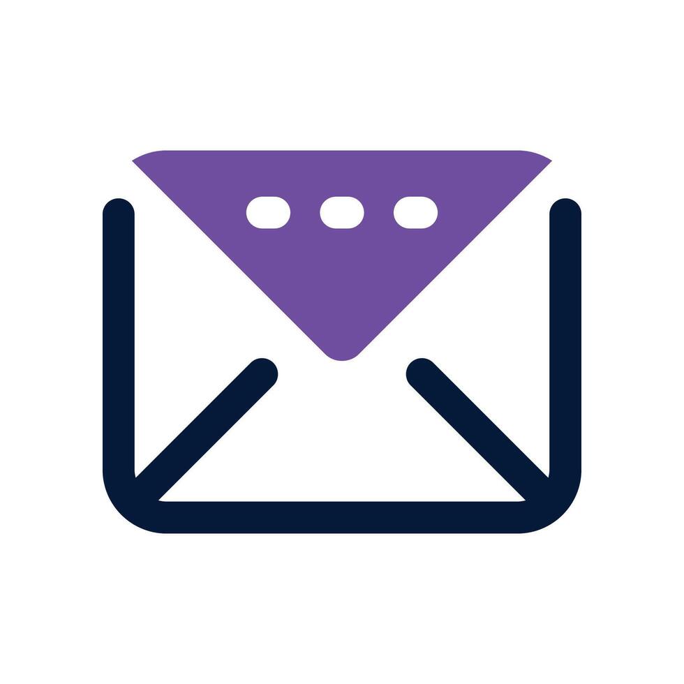 envelope icon. dual tone icon for your website, mobile, presentation, and logo design. vector