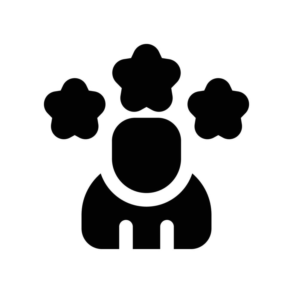 rating icon. glyph icon for your website, mobile, presentation, and logo design. vector