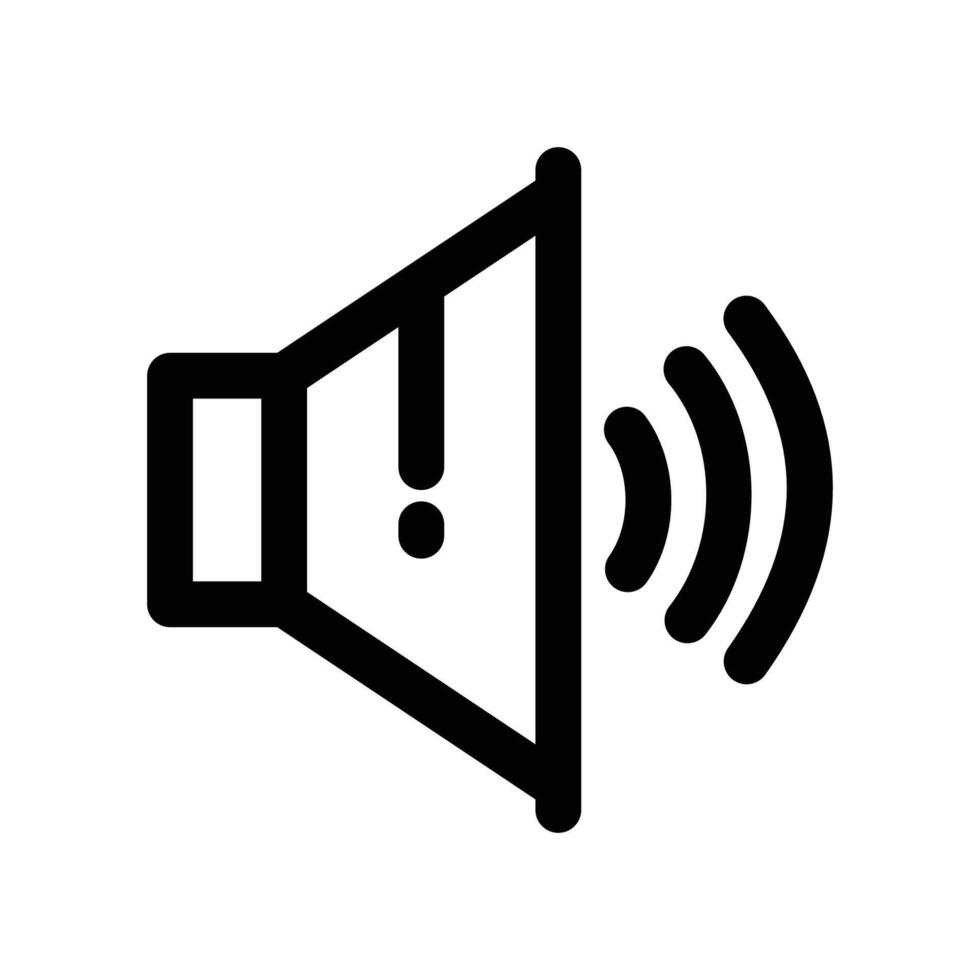 speaker icon. line icon for your website, mobile, presentation, and logo design. vector