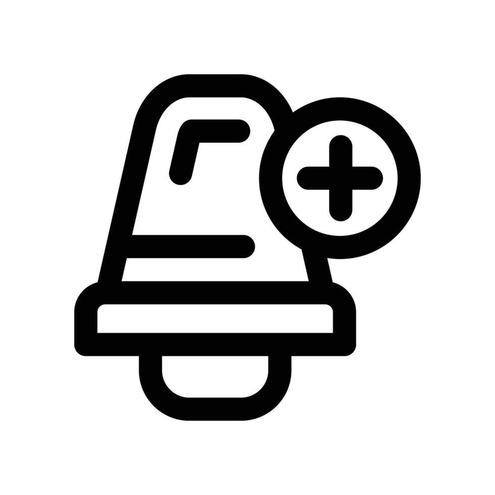 notifies icon. line icon for your website, mobile, presentation, and logo design. vector