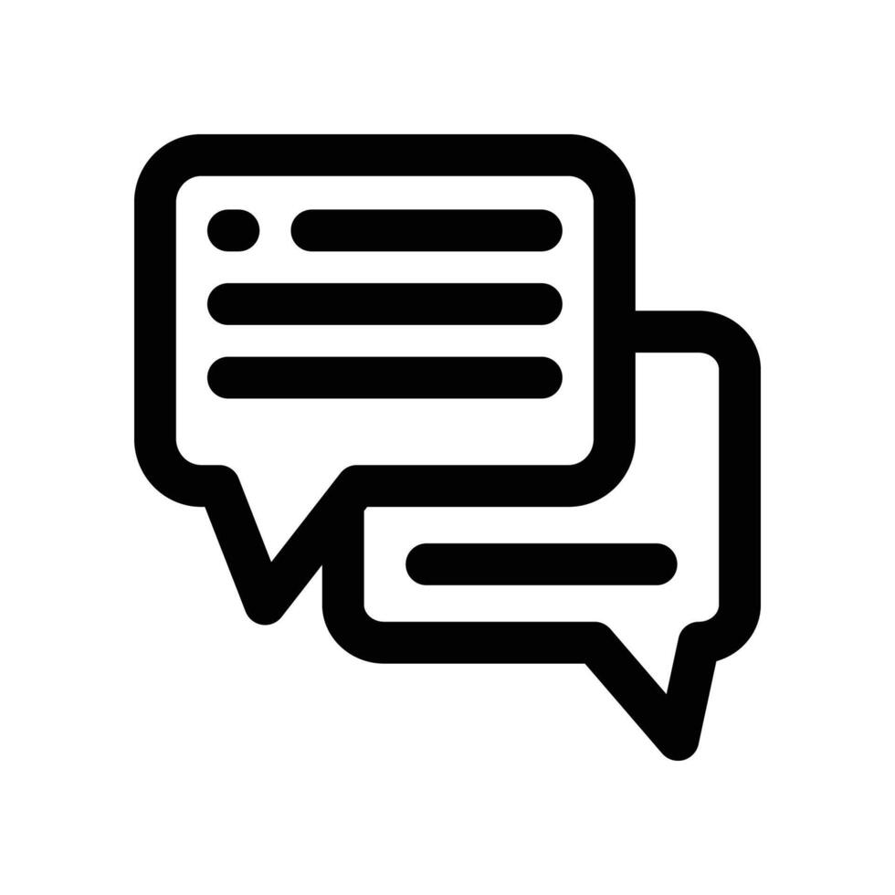 chat icon. line icon for your website, mobile, presentation, and logo design. vector