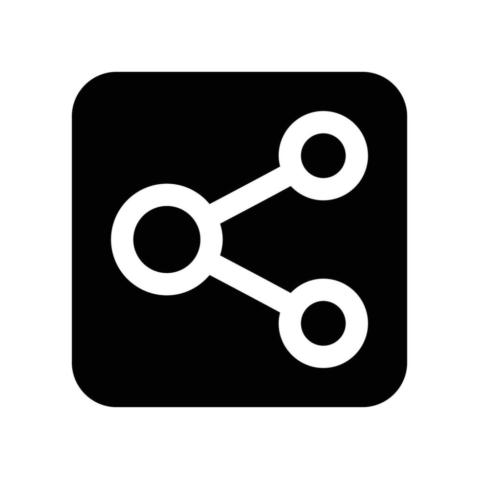 share icon. glyph icon for your website, mobile, presentation, and logo design. vector