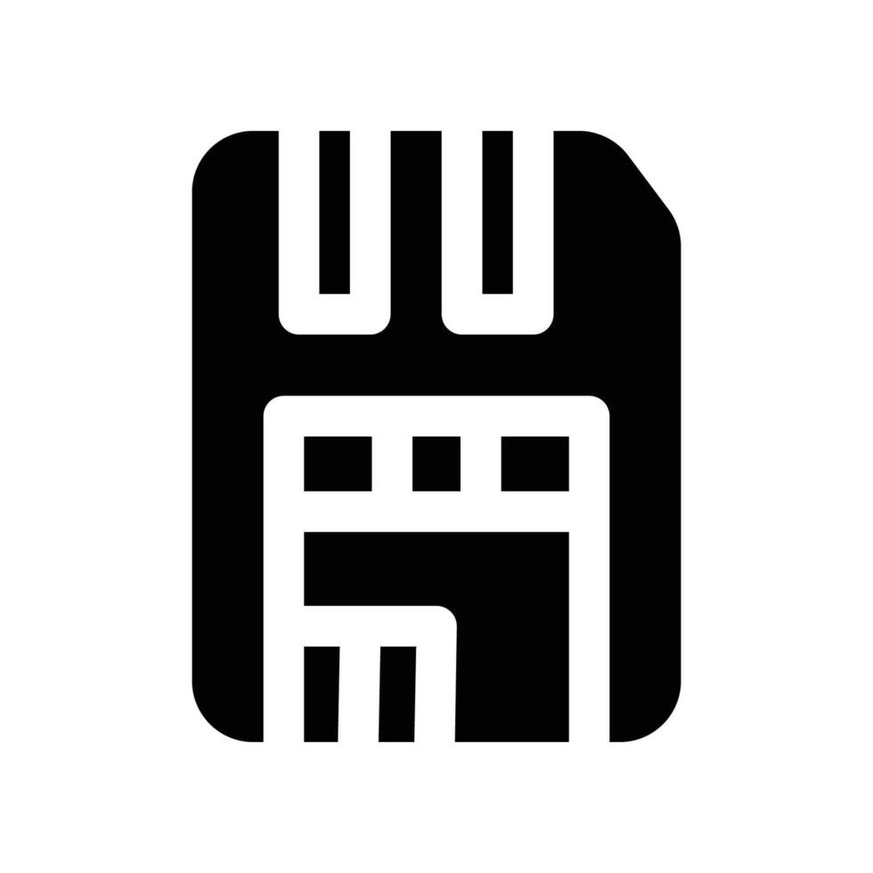 sim card icon. glyph icon for your website, mobile, presentation, and logo design. vector