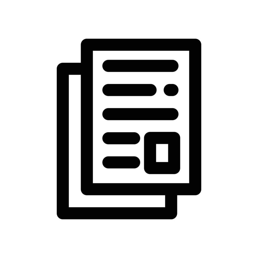 new paper icon. line icon for your website, mobile, presentation, and logo design. vector