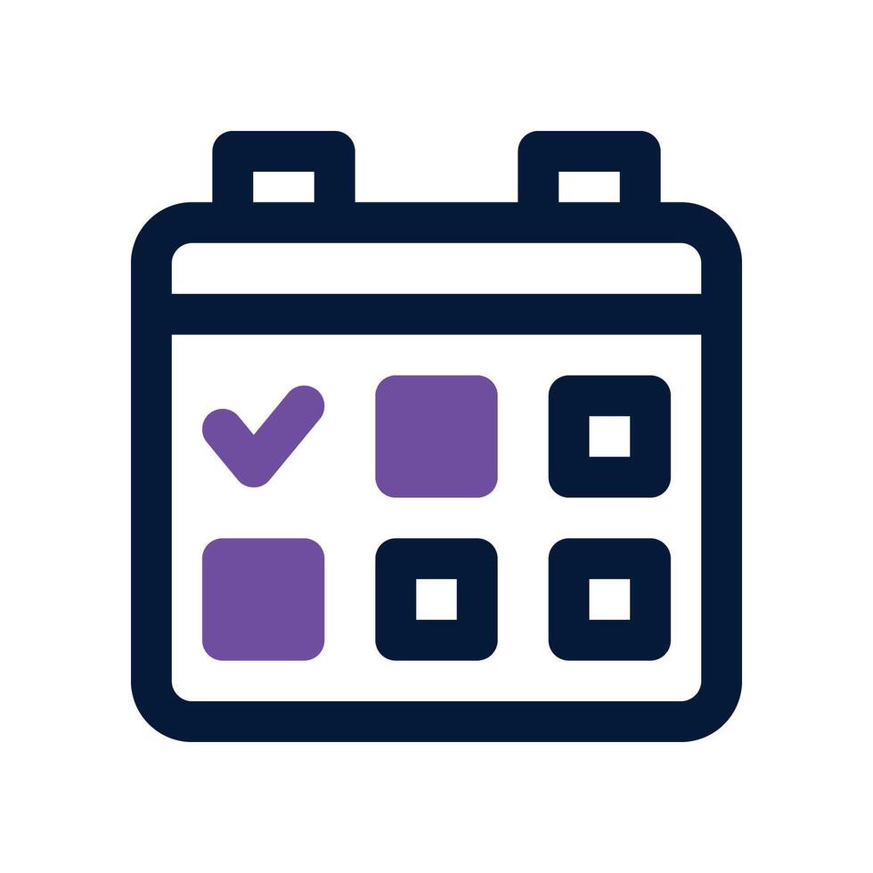 schedule icon. dual tone icon for your website, mobile, presentation, and logo design. vector