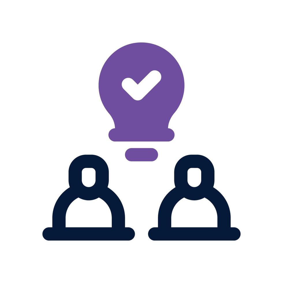 brainstorming icon. dual tone icon for your website, mobile, presentation, and logo design. vector