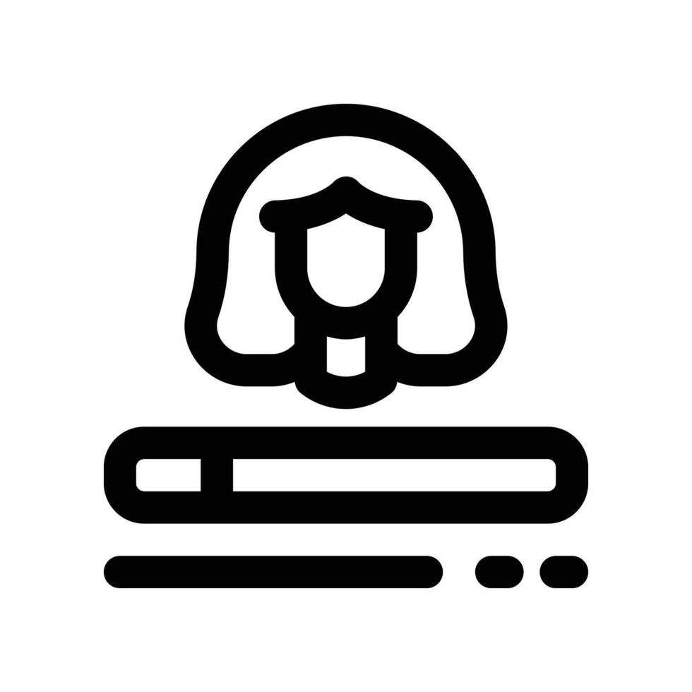 skill employee icon. line icon for your website, mobile, presentation, and logo design. vector