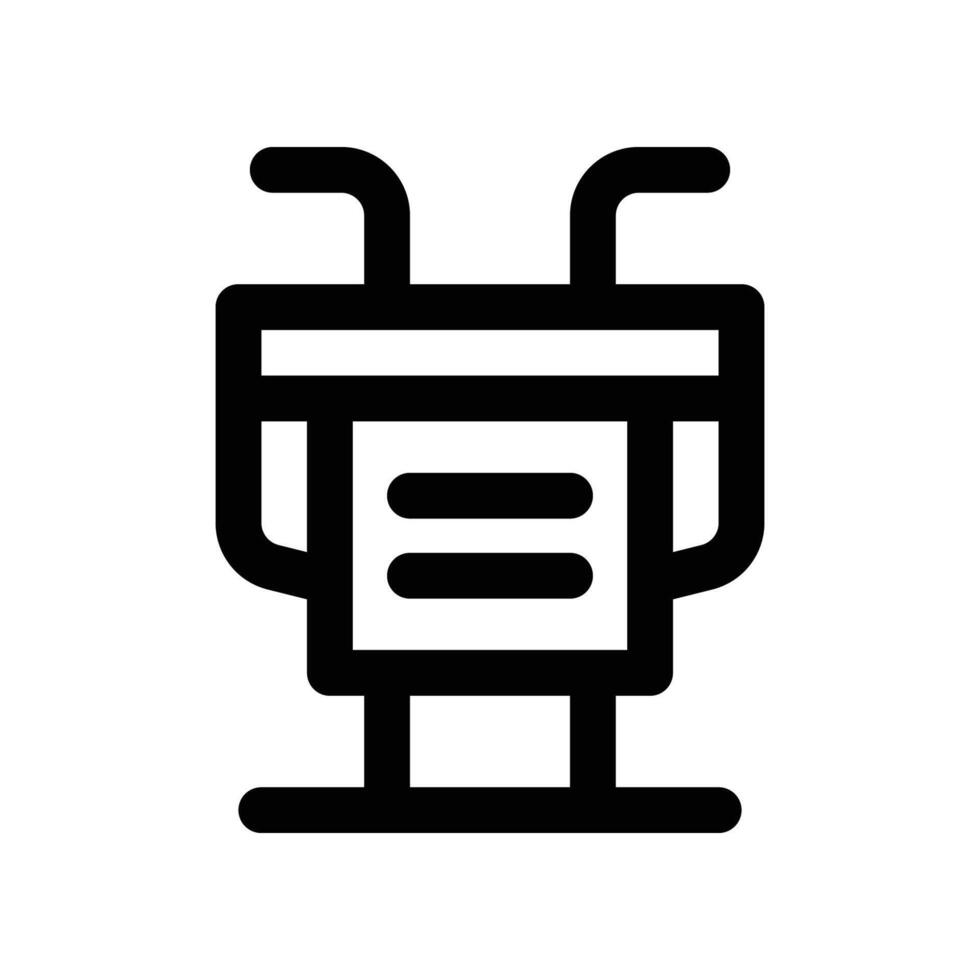 podium icon. line icon for your website, mobile, presentation, and logo design. vector