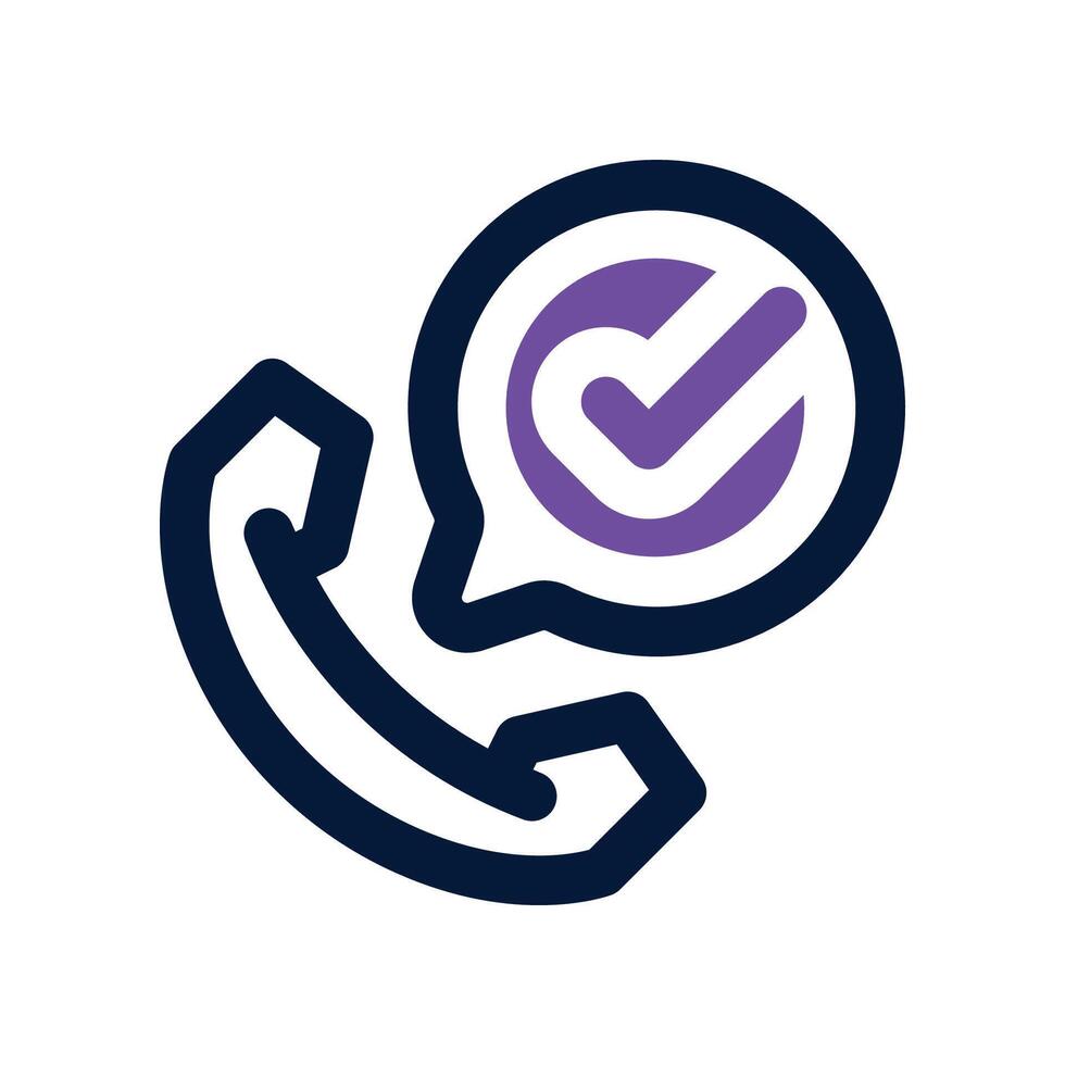 call icon. dual tone icon for your website, mobile, presentation, and logo design. vector