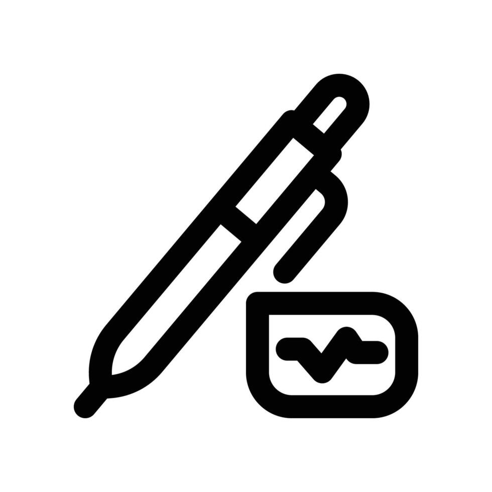 signature icon. line icon for your website, mobile, presentation, and logo design. vector