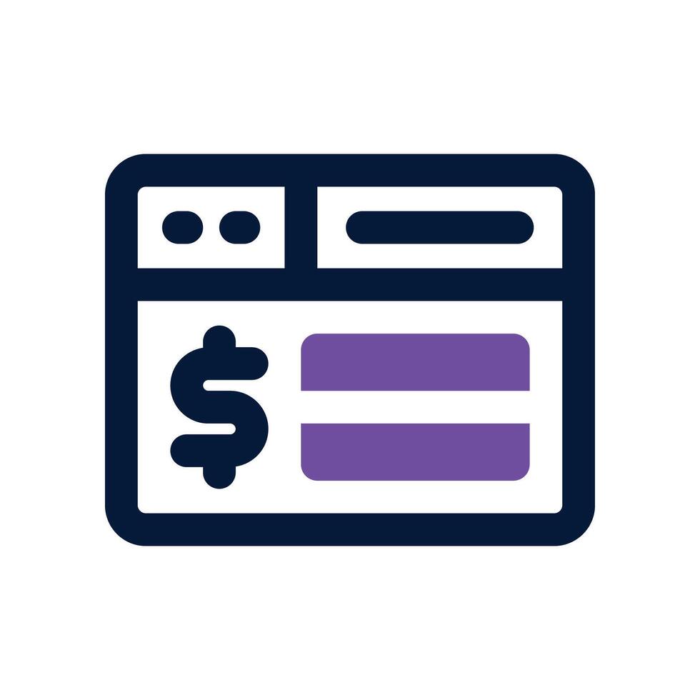 website icon. dual tone icon for your website, mobile, presentation, and logo design. vector