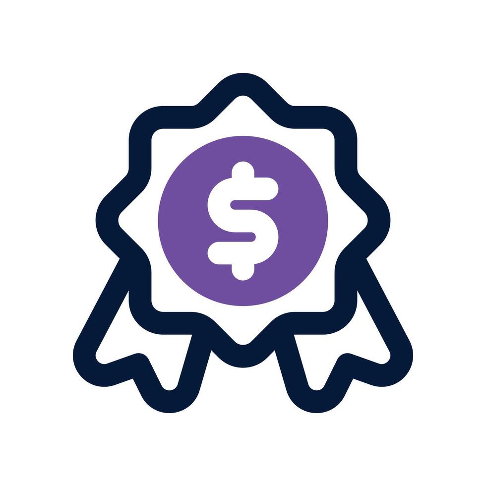 guarantee icon. dual tone icon for your website, mobile, presentation, and logo design. vector