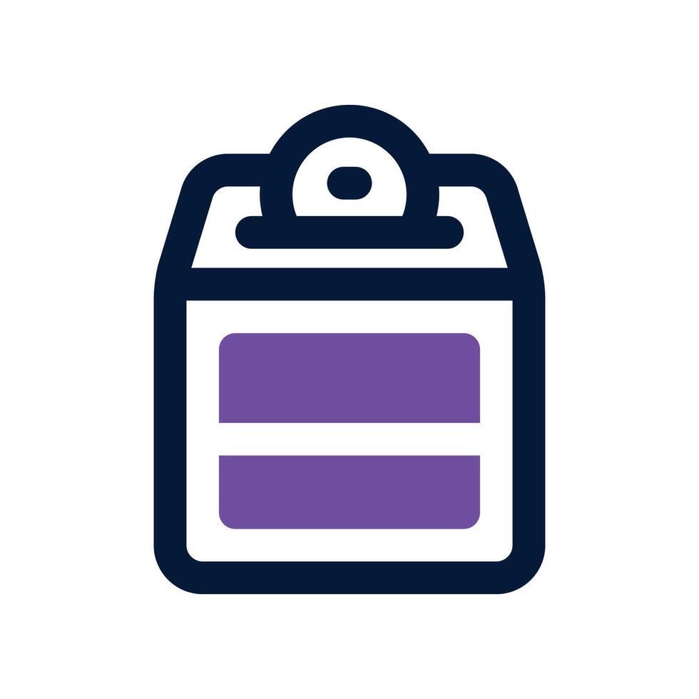 charity icon. dual tone icon for your website, mobile, presentation, and logo design. vector
