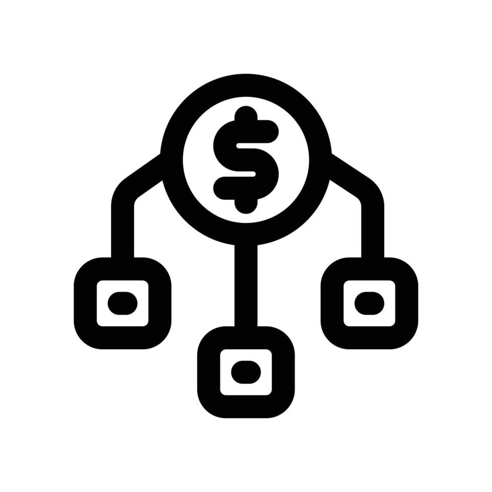 allocation icon. line icon for your website, mobile, presentation, and logo design. vector