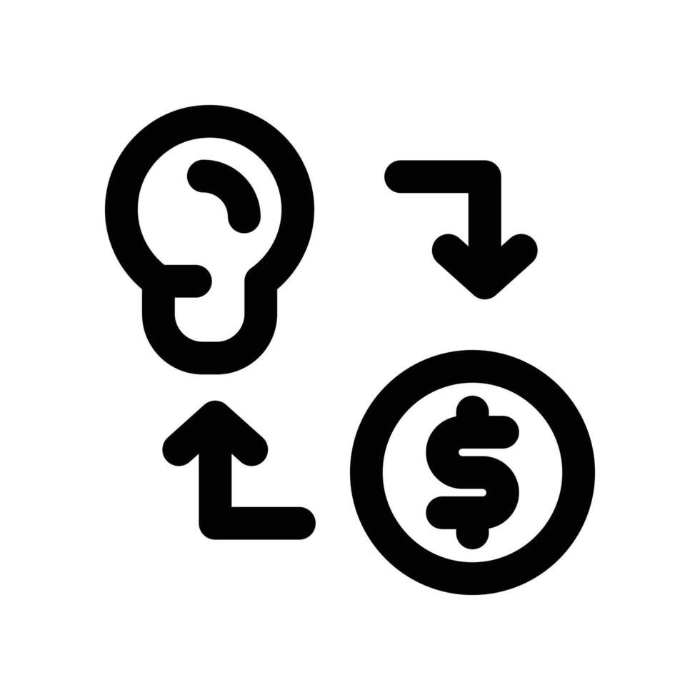 idea icon. line icon for your website, mobile, presentation, and logo design. vector