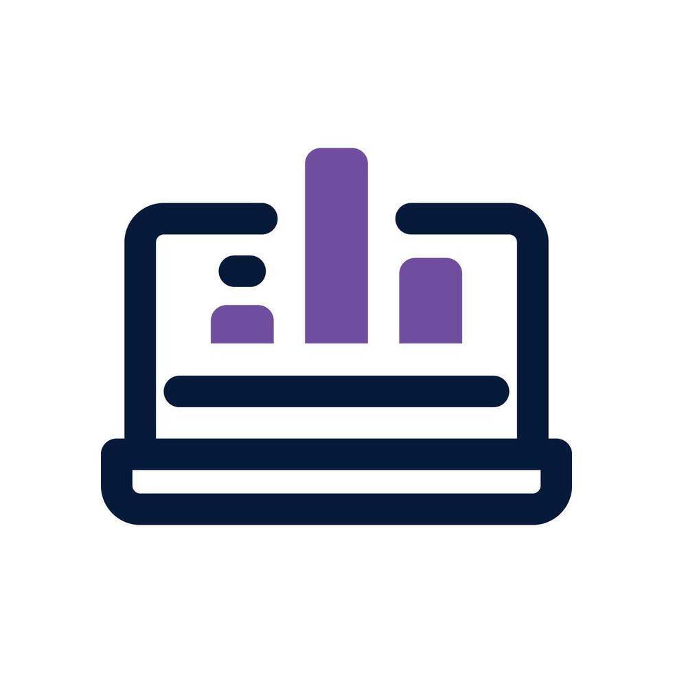 analytics icon. dual tone icon for your website, mobile, presentation, and logo design. vector