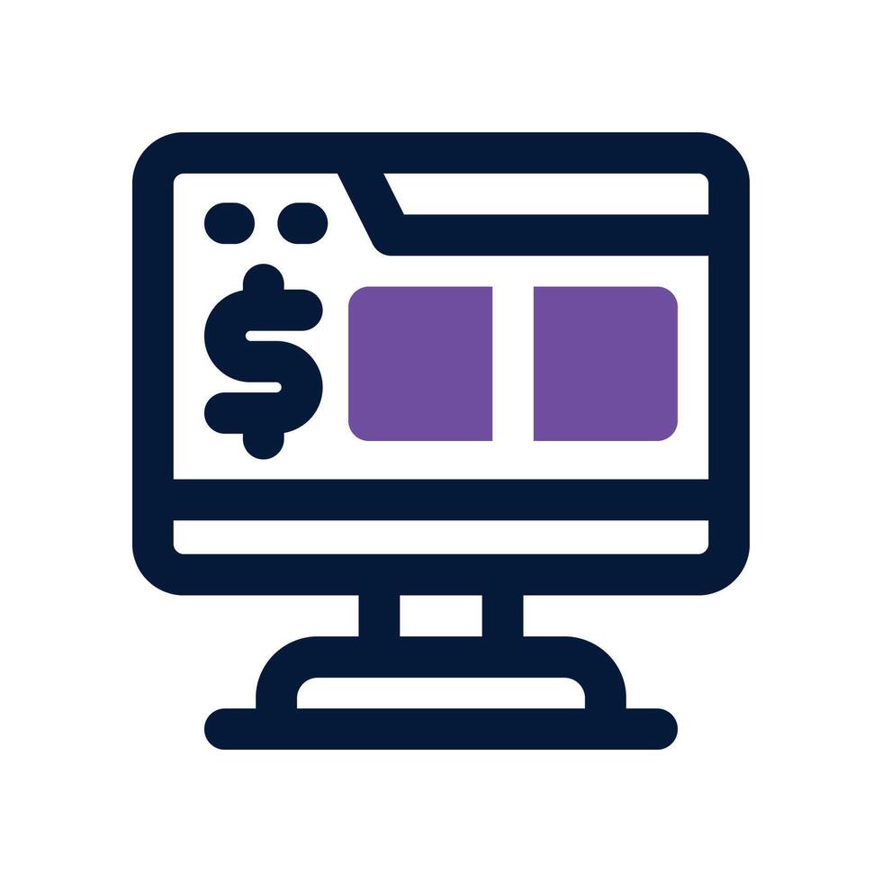 platform icon. dual tone icon for your website, mobile, presentation, and logo design. vector