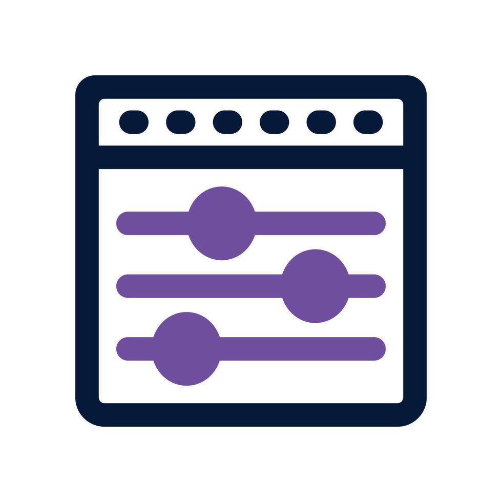 control icon. dual tone icon for your website, mobile, presentation, and logo design. vector