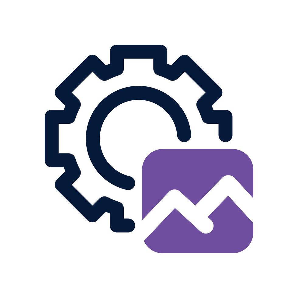 content management icon. dual tone icon for your website, mobile, presentation, and logo design. vector