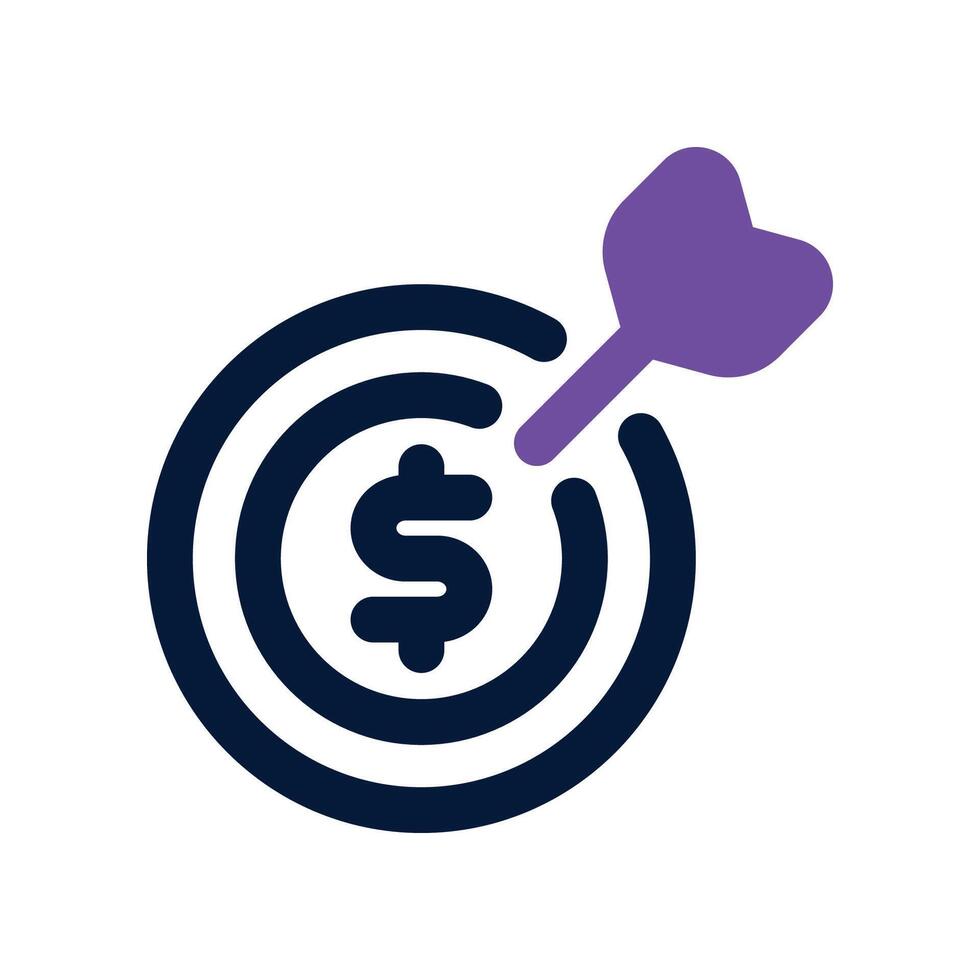 goal icon. dual tone icon for your website, mobile, presentation, and logo design. vector