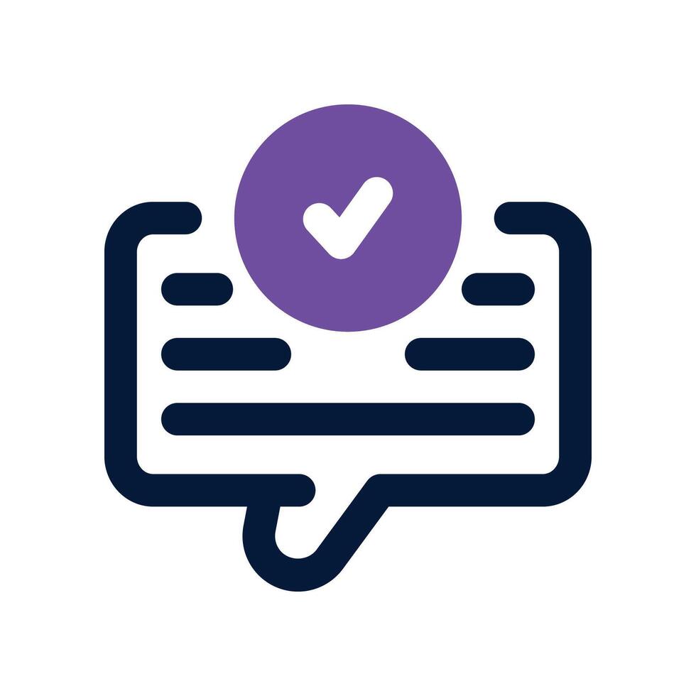 accept icon. dual tone icon for your website, mobile, presentation, and logo design. vector