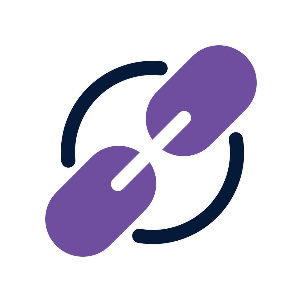link icon. dual tone icon for your website, mobile, presentation, and logo design. vector