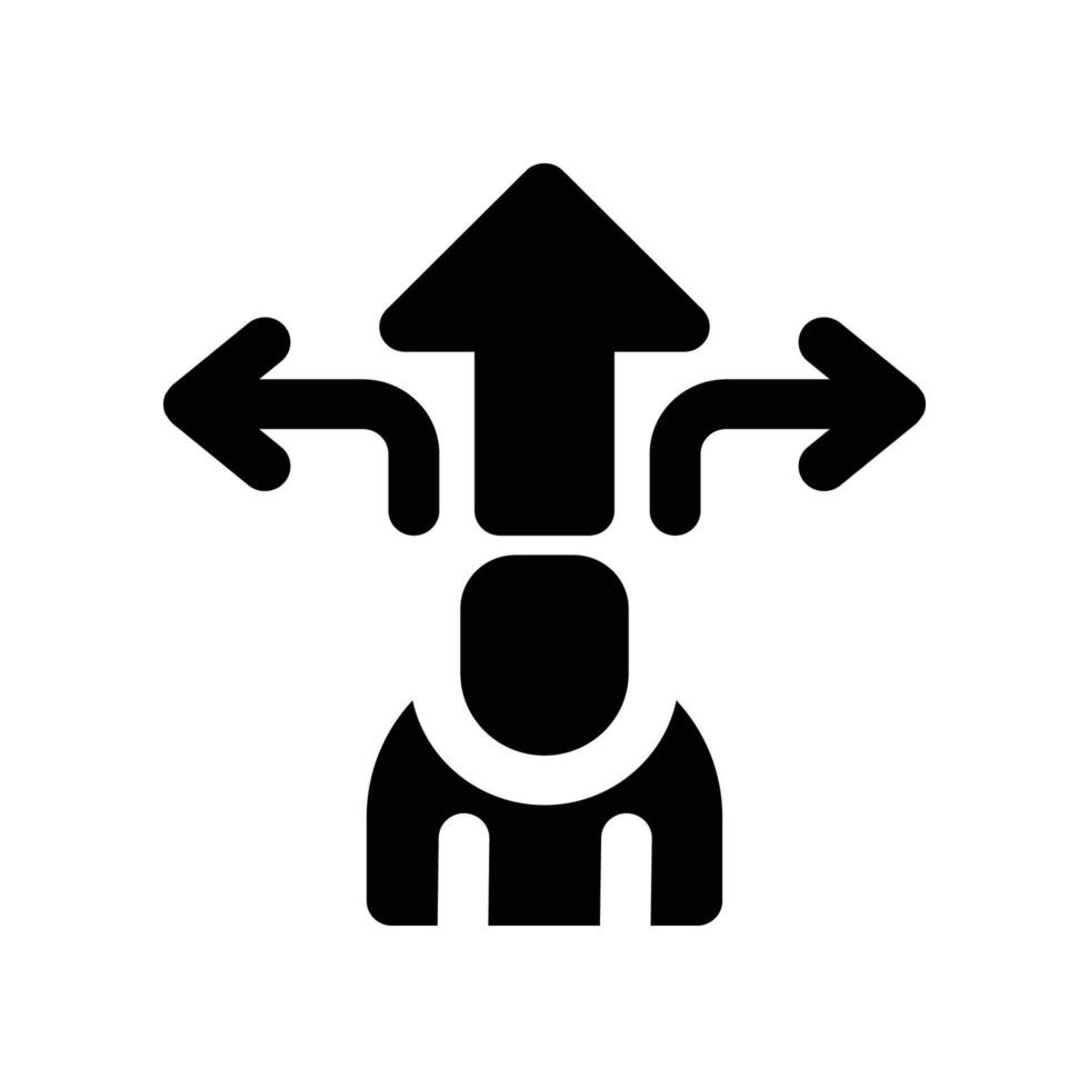 choice icon. glyph icon for your website, mobile, presentation, and logo design. vector