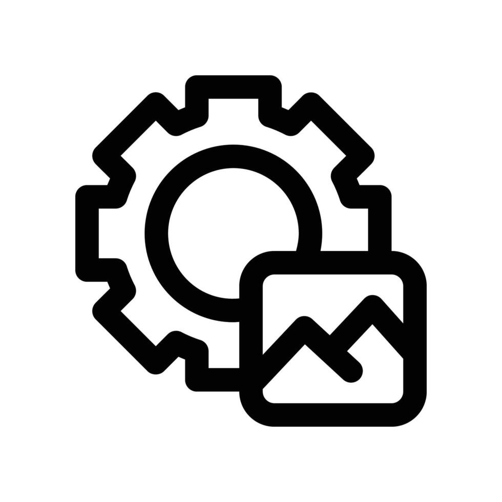 content management icon. line icon for your website, mobile, presentation, and logo design. vector