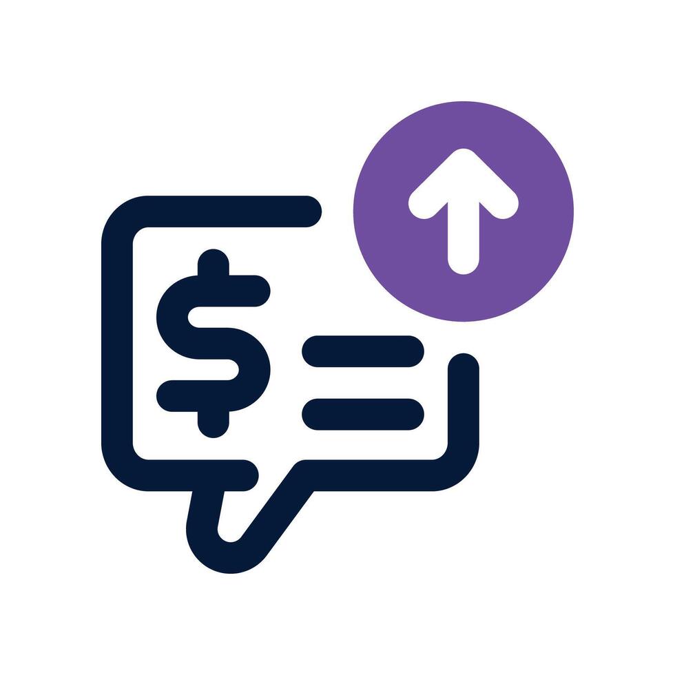 bid icon. dual tone icon for your website, mobile, presentation, and logo design. vector