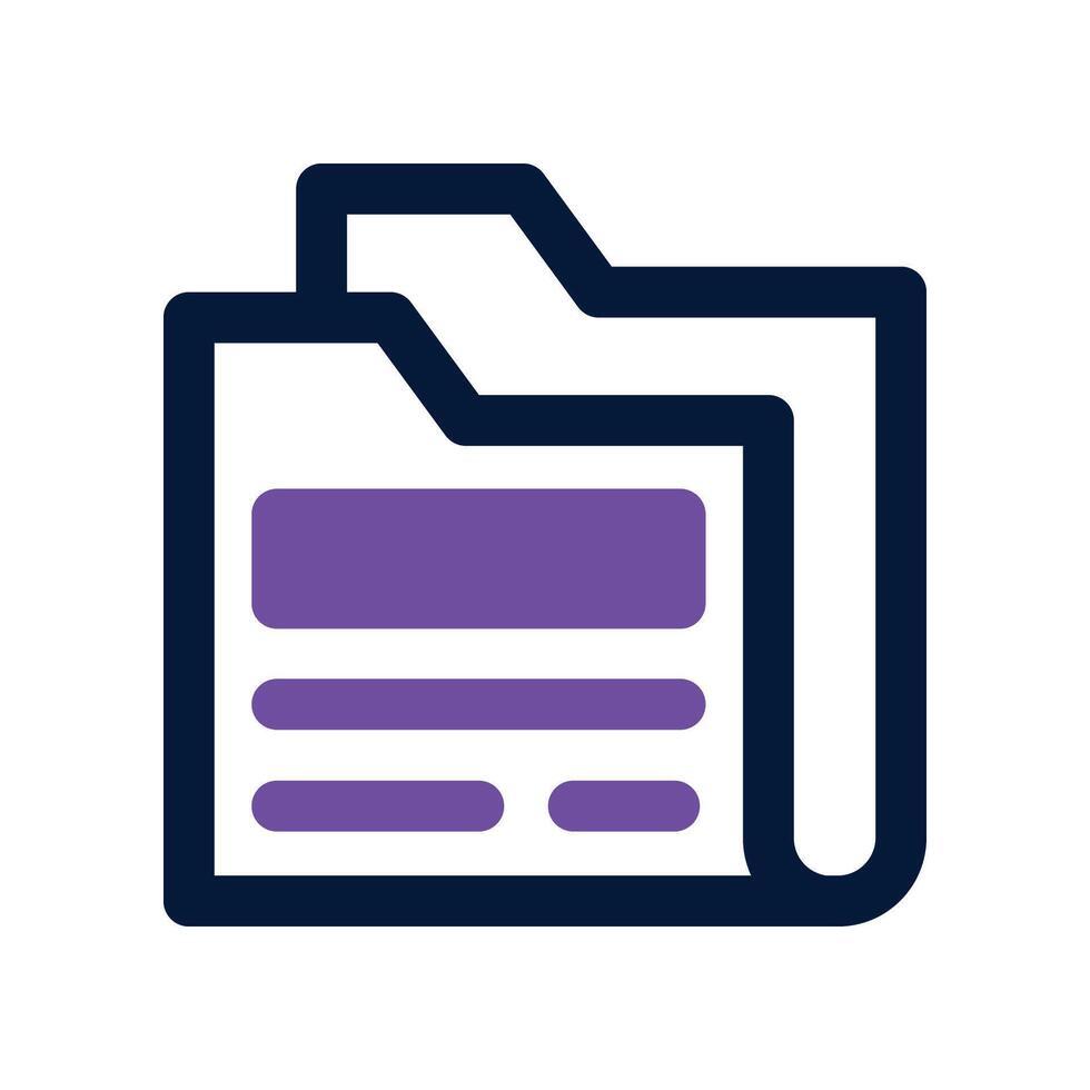 folder icon. dual tone icon for your website, mobile, presentation, and logo design. vector